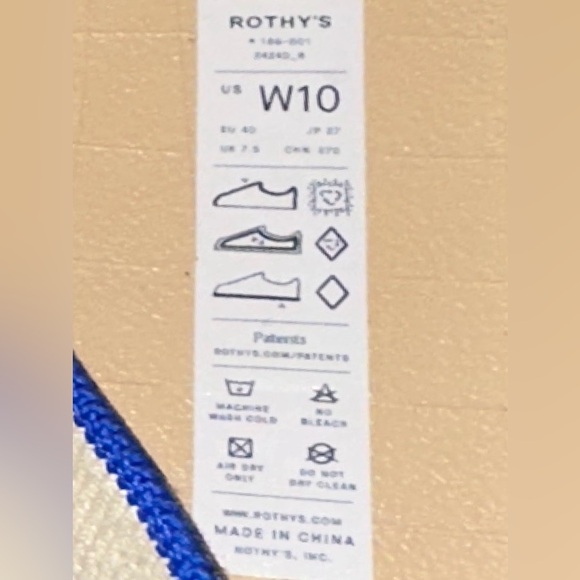 Rothy's Black and Cream Flats Size 10 - Picture 16 of 16